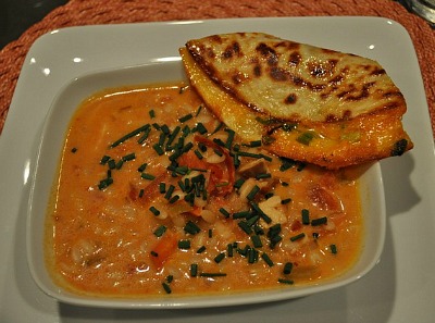 Ginger Spice Chicken and Tomato Soup is interesting with lots of layers of flavors. I call it a souped-up version of your traditional tomato soup