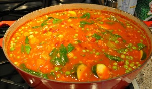 Italian Vegetable Soup simmering