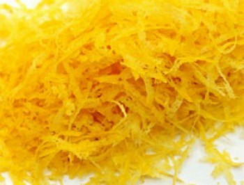 close up image of lemon zest