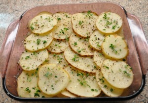 Potatoes ready to cook