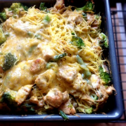 Broccoli Chicken Spaghetti Squash Recipe | What's Cooking America