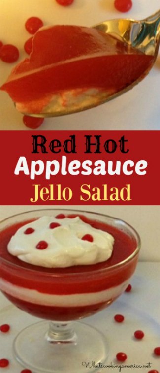 Red Hot Applesauce Jello Salad