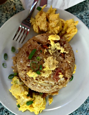 Kihei Cafe Fried Rice and eggs