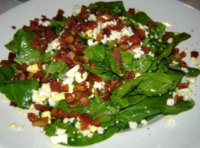 Wilted Spinach Salad