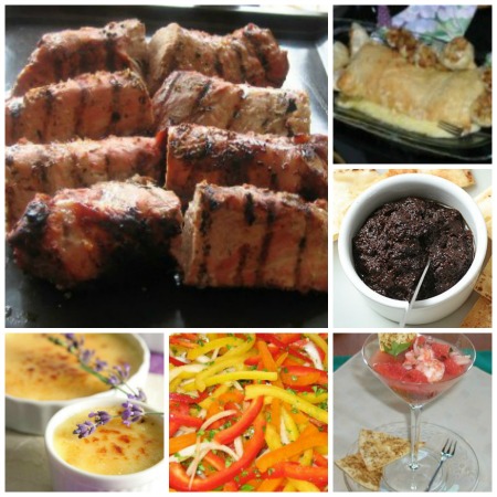 Grilled Pork Loin Dinner menu collage