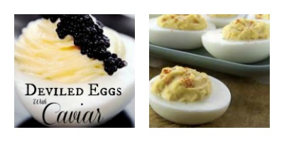 Holiday open house menu deviled eggs