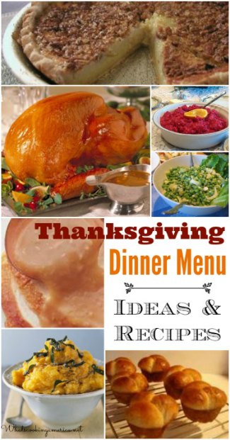 Thanksgiving Dinner Menu & Recipes | What's Cooking America