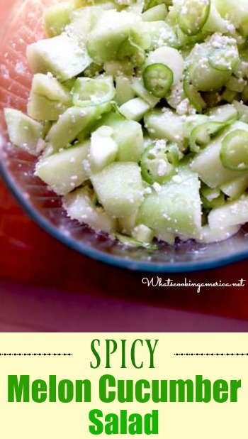 Spicy Melon Cucumber Salad