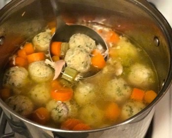Matzo Ball Soup-ready to eat