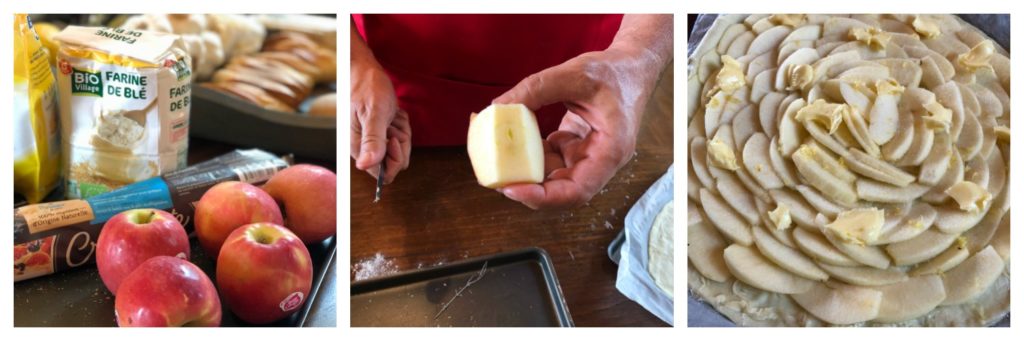 Food Travels France, Meursault French cooking class, a simple Apple Tart