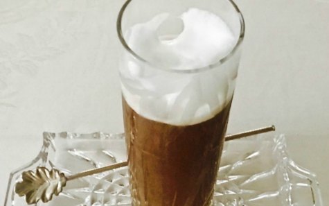 Iced Coffee with Frothed Milk