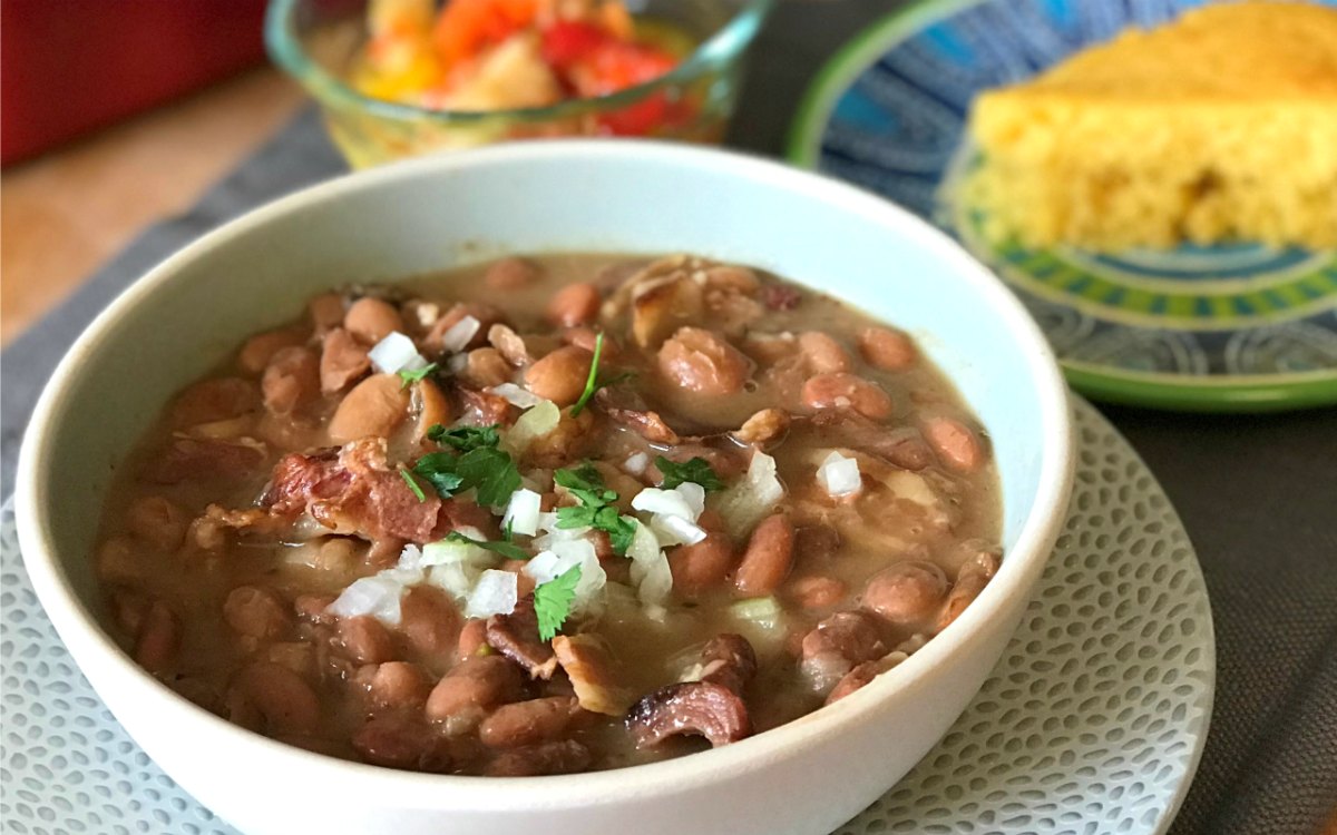 Appalachian Soup Beans Recipe and History, aka Pinto Bean Soup