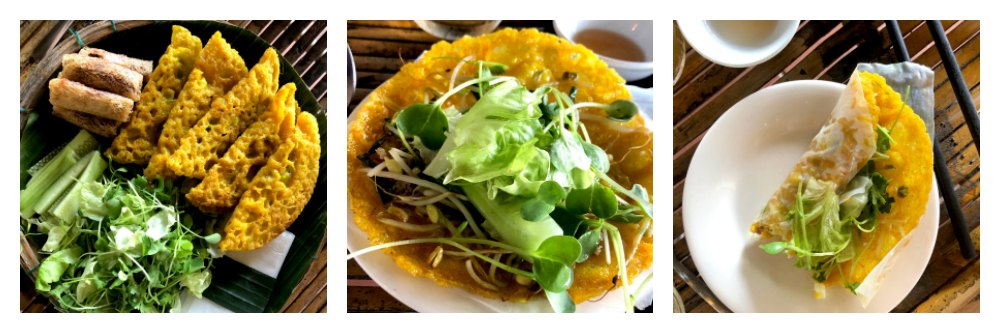 Food Travels - Vietnam don't miss the Bahn Xeo or sizzling pancake