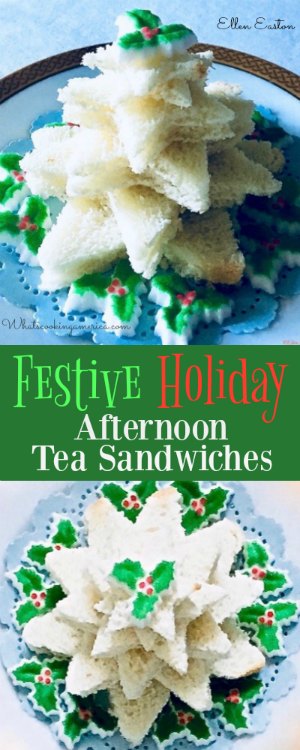 Decorative Holiday Tea Sandwiches