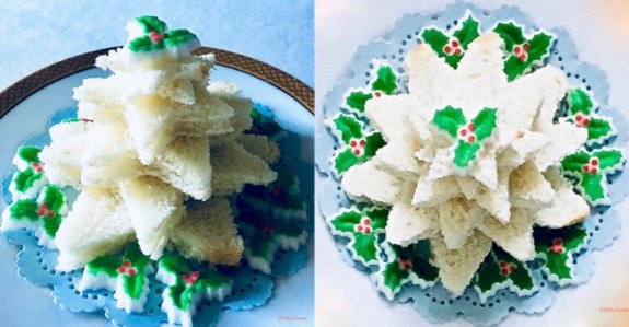 Decorative Holiday Tea Sandwiches